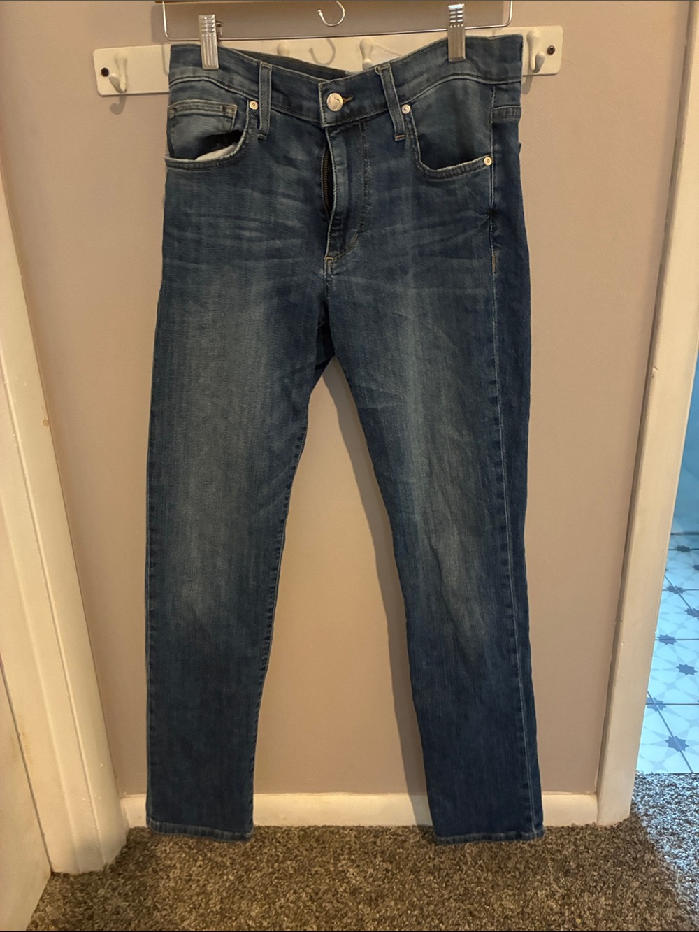 Joe's Jeans Light Blue Denim Waistband Detail
